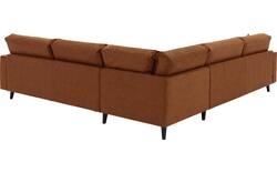Goossens hoekbank jonas bruin micro leer - 8210625-01