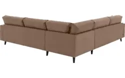 Goossens hoekbank jonas bruin micro leer - 8210626-06