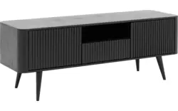 Goossens tv meubel seppe zwart eiken - 8210676-01