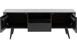 Goossens tv meubel seppe zwart eiken - 8210676-01