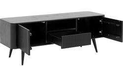 Goossens tv meubel seppe zwart eiken - 8210676-01
