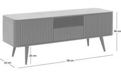 Goossens tv meubel seppe wit eiken - 8202880-01