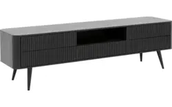 Goossens tv meubel seppe zwart eiken - 8210677-01