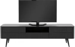 Goossens tv meubel seppe zwart eiken - 8210677-01