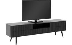 Goossens tv meubel seppe zwart eiken - 8210677-01