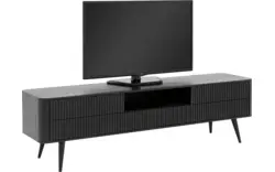 Goossens tv meubel seppe zwart eiken - 8210677-01