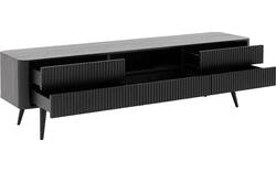 Goossens tv meubel seppe zwart eiken - 8210677-01
