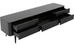 Goossens tv meubel seppe zwart eiken - 8210677-01