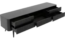 Goossens tv meubel seppe zwart eiken - 8210677-01