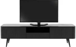 Goossens tv meubel seppe zwart eiken - 8210678-01