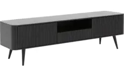 Goossens tv meubel seppe zwart eiken - 8210678-01