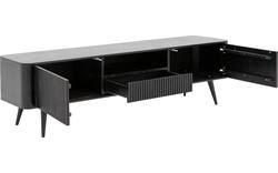 Goossens tv meubel seppe zwart eiken - 8210678-01