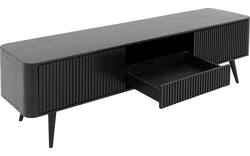 Goossens tv meubel seppe zwart eiken - 8210678-01