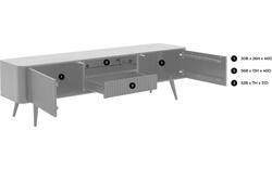 Goossens tv meubel seppe donker bruin eiken - 8203768-01