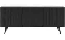 Goossens dressoir seppe zwart eiken - 8210679-01