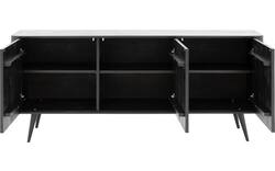 Goossens dressoir seppe zwart eiken - 8210679-01