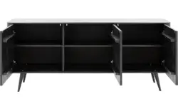Goossens dressoir seppe zwart eiken - 8210679-01