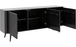 Goossens dressoir seppe zwart eiken - 8210679-01