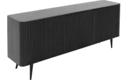 Goossens dressoir seppe zwart eiken - 8210679-01