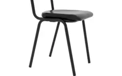 Goossens eetkamerstoel chaplin zwart leer - 8210696-01