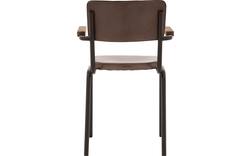 Goossens eetkamerstoel chaplin bruin leer - 8210697-03