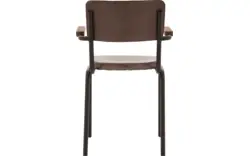 Goossens eetkamerstoel chaplin bruin leer - 8210697-03