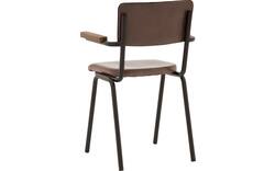 Goossens eetkamerstoel chaplin bruin leer - 8210697-04