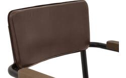 Goossens eetkamerstoel chaplin bruin leer - 8210697-03