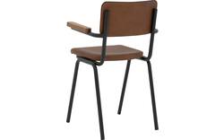 Goossens eetkamerstoel chaplin bruin leer - 8210698-01