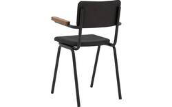 Goossens eetkamerstoel chaplin grijs leer - 8210699-02