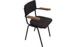 Goossens eetkamerstoel chaplin grijs leer - 8210699-02
