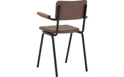 Goossens eetkamerstoel chaplin bruin leer - 8210701-03