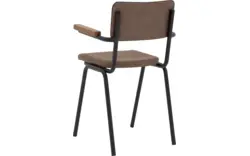 Goossens eetkamerstoel chaplin bruin leer - 8210701-02
