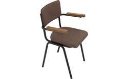 Goossens eetkamerstoel chaplin bruin leer - 8210701-02