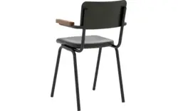Goossens eetkamerstoel chaplin groen leer - 8210702-01
