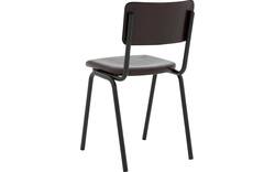 Goossens eetkamerstoel chaplin bruin leer - 8210703-02