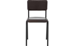 Goossens eetkamerstoel chaplin bruin leer - 8210703-01