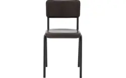Goossens eetkamerstoel chaplin bruin leer - 8210703-01