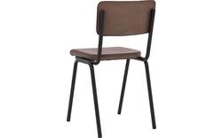 Goossens eetkamerstoel chaplin bruin leer - 8210704-03