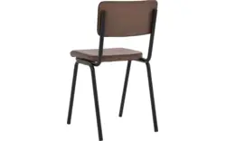 Goossens eetkamerstoel chaplin bruin leer - 8210704-02