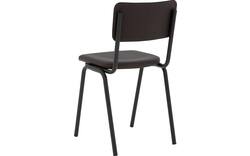 Goossens eetkamerstoel chaplin bruin leer - 8210705-01