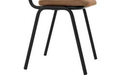 Goossens eetkamerstoel chaplin bruin leer - 8210706-02