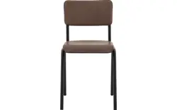 Goossens eetkamerstoel chaplin bruin leer - 8210707-02