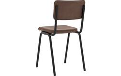 Goossens eetkamerstoel chaplin bruin leer - 8210707-02