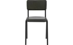 Goossens eetkamerstoel chaplin groen leer - 8210708-01