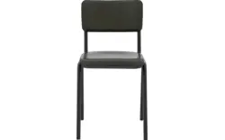 Goossens eetkamerstoel chaplin groen leer - 8210708-01