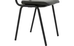 Goossens eetkamerstoel chaplin groen leer - 8210708-01