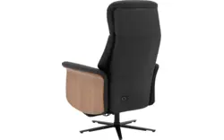 Goossens relaxstoel finesse zwart leer - 8211285-02