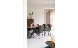 Goossens excellent eetkamerstoel leogang zwart leer - 8218722-01