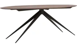 Goossens excellent eettafel uniek donker bruin eiken - 8211503-02